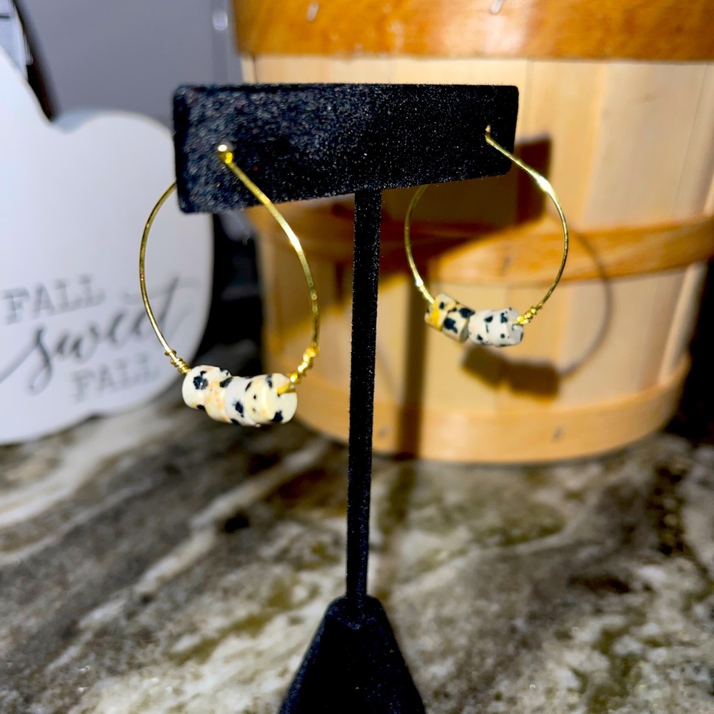 Handmade hoop earrings